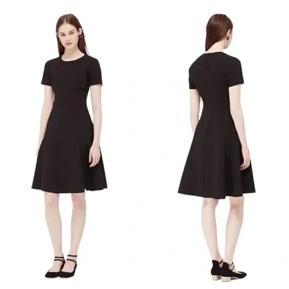 Kate Spade Black Jazz Things Up Crepe Flip Dress Size 2 - Picture 1 of 9